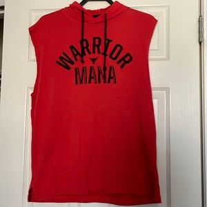 Mens size M under armour hooded sweatshirt tank